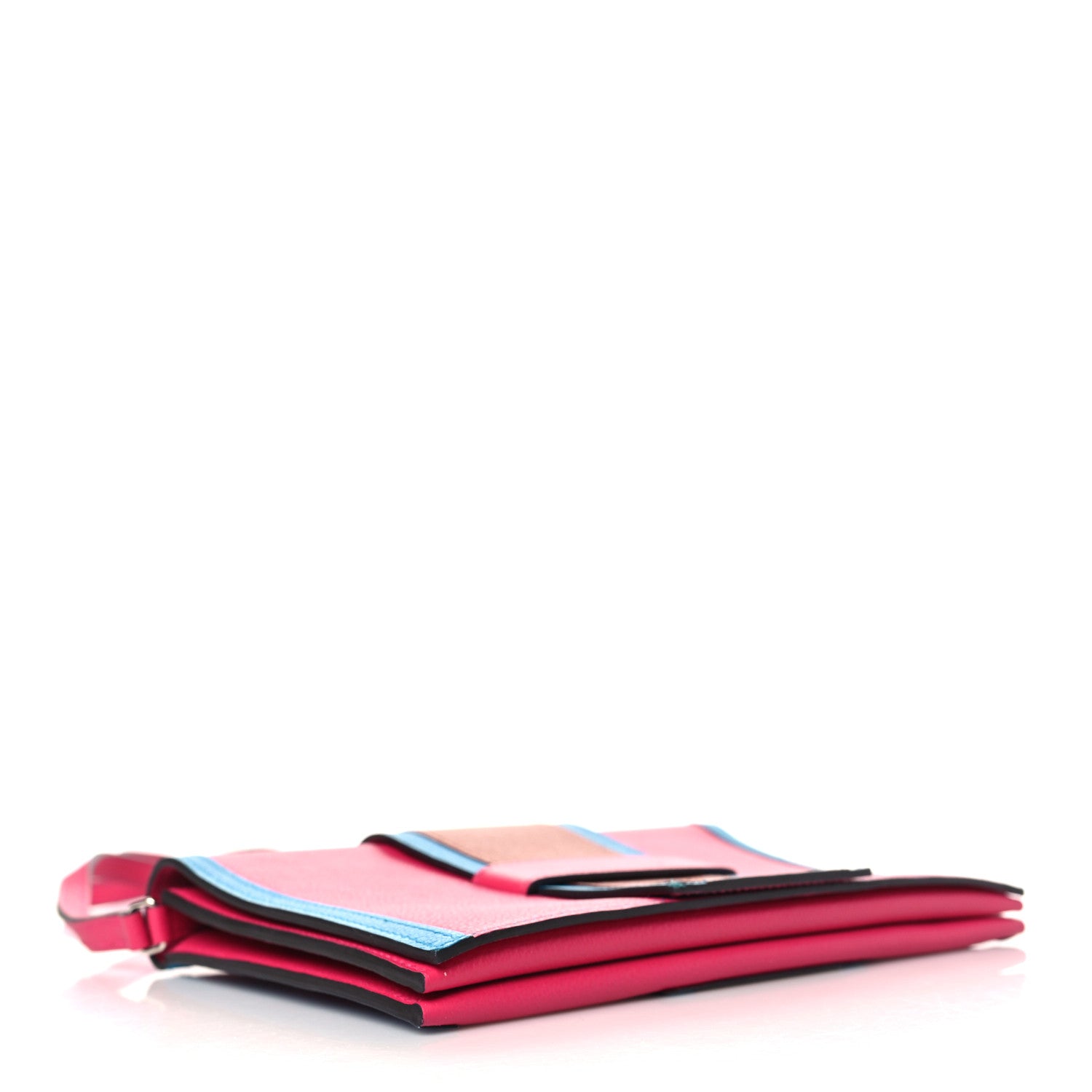 Hermes Evercolor H Passant Clutch Rose Mexico Cuivre Bleu Frida 4 of 10