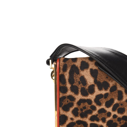 Christian Louboutin Pony Hair Leopard Print Medium Carrie Shoulder Bag Luxor 10 of 10