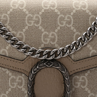 Gucci GG Supreme Monogram Textured Dollar Calfskin Mini Dionysus Chain Wallet Beige Mystic White Oatmeal 7 of 10