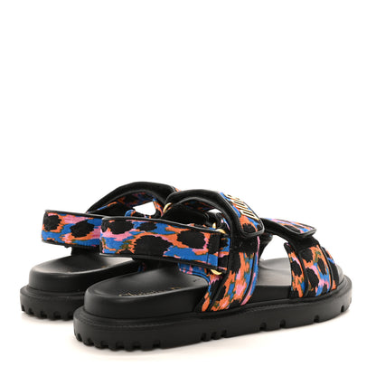 Christian Dior Technical Fabric Mizza Print Dioract Sandals 36 Multicolor 5 of 9