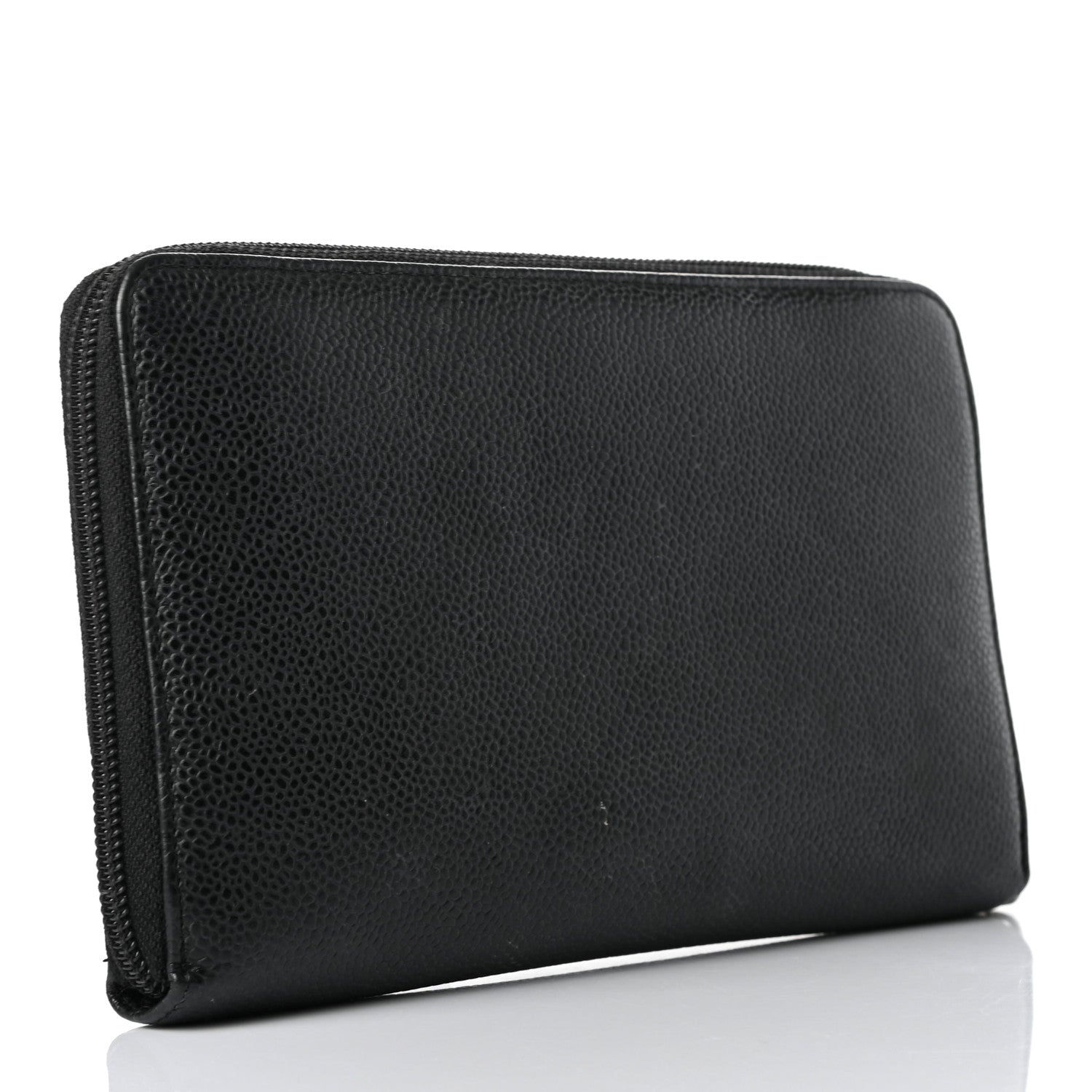 Chanel Caviar Large Timeless CC Zip Around Organizer Wallet Black 3 of 12