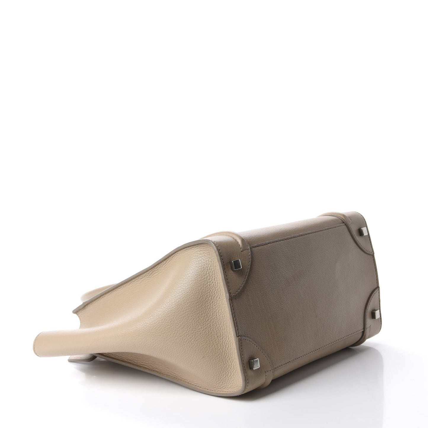 Drummed Calfskin Mini Luggage Dune