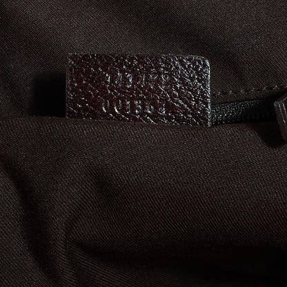 Gucci Monogram Abbey Large Tote Dark Brown 7 of 7