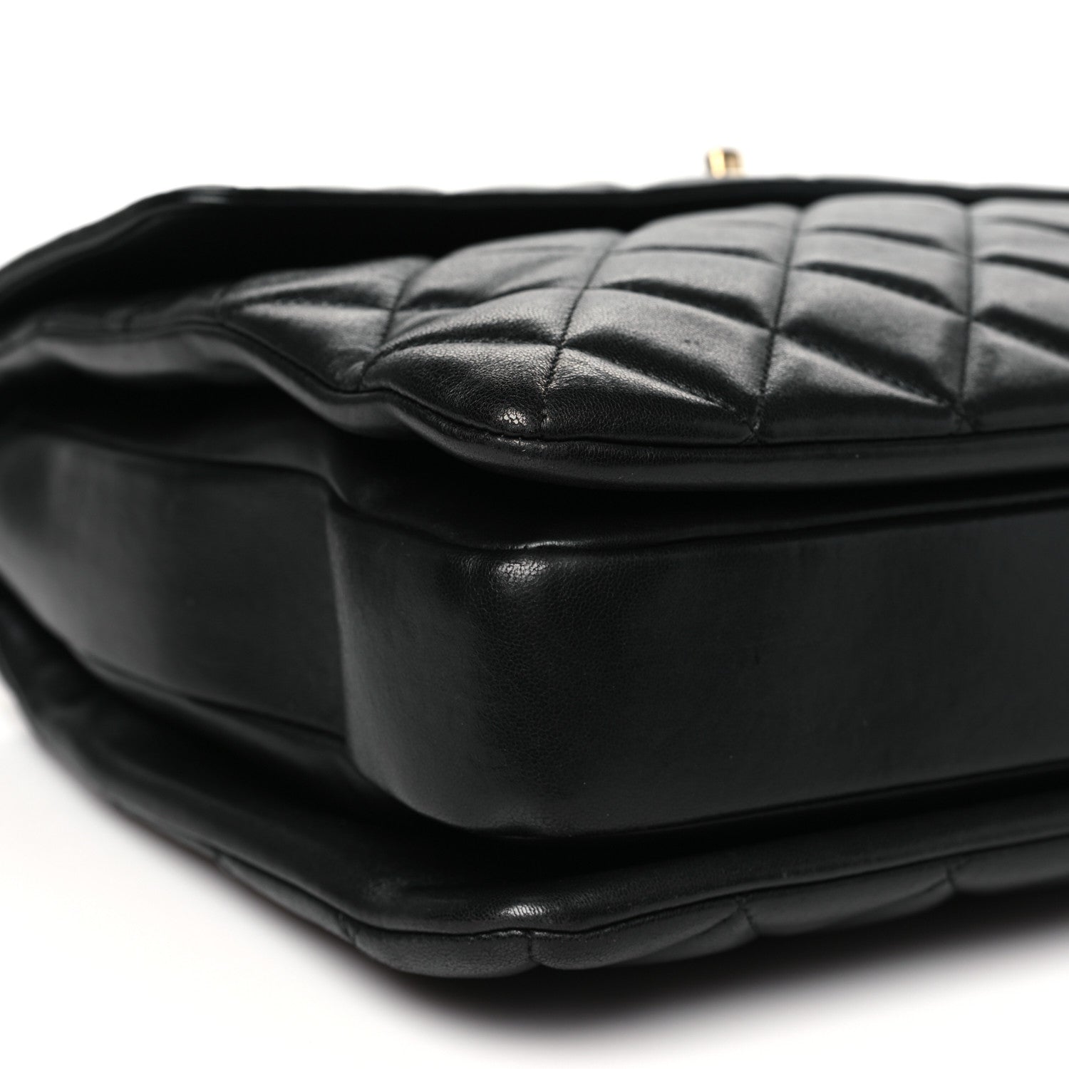 Chanel Lambskin Quilted Large Trendy CC Dual Handle Flap Bag Black 9 of 10