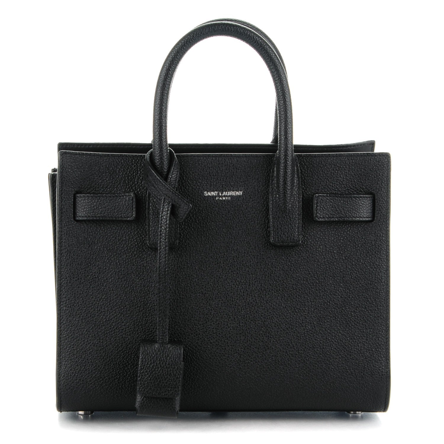 Saint Laurent Grained Calfskin Nano Sac De Jour Black 1 of 7