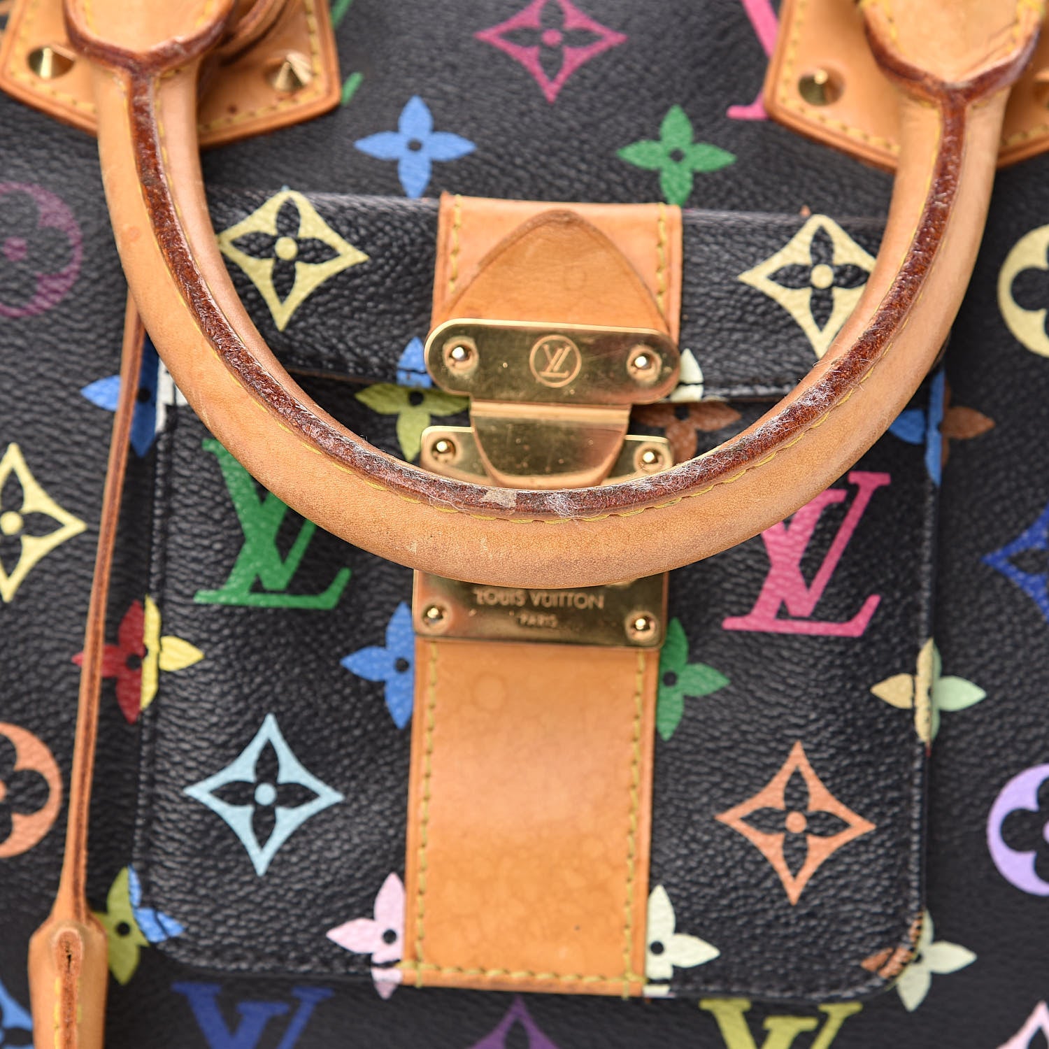 Louis Vuitton Monogram Multicolor Speedy 30 Black 18 of 20