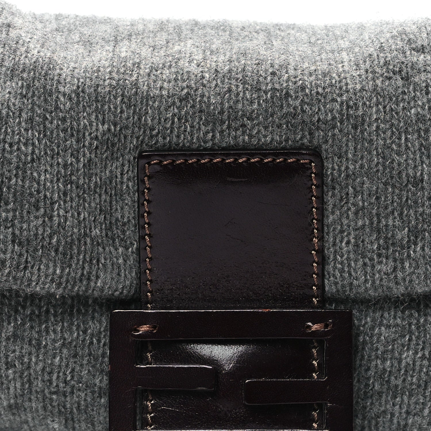 Fendi Knit Baguette Dark Grey 7 of 10