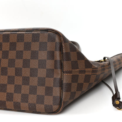 Louis Vuitton Damier Ebene Neo Neverfull MM Rose Ballerine 10 of 12