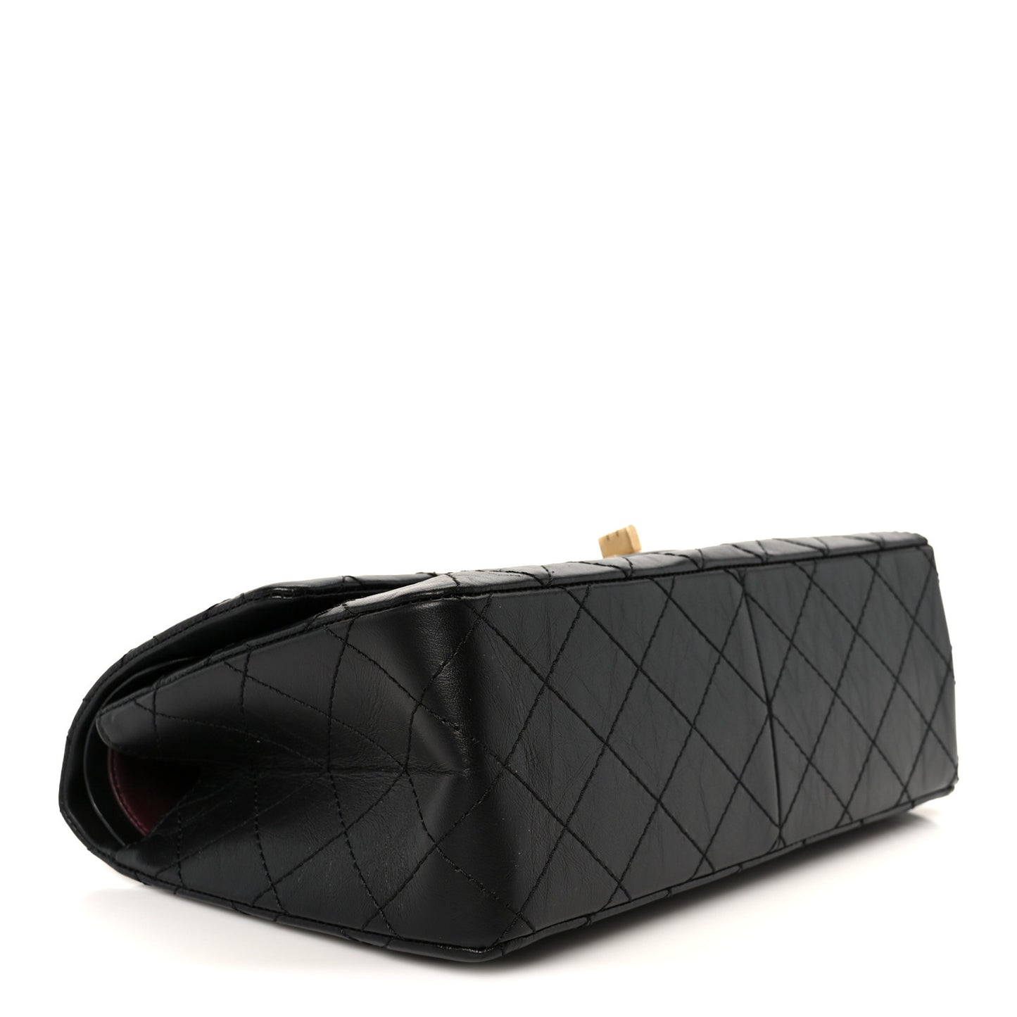 Aged Calfskin Quilted 2.55 Reissue 226 Flap Black