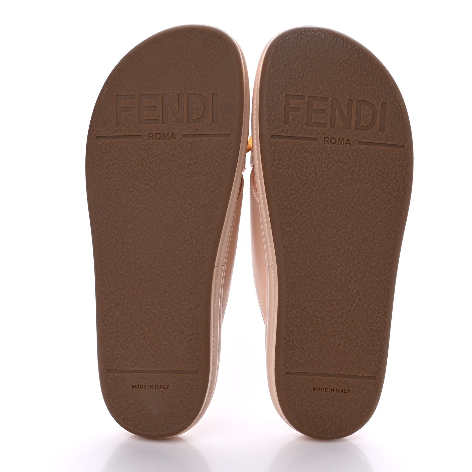 Fendi Vitello Womens Fendigraphy Slide Sandals 40 Light Rose 5 of 9