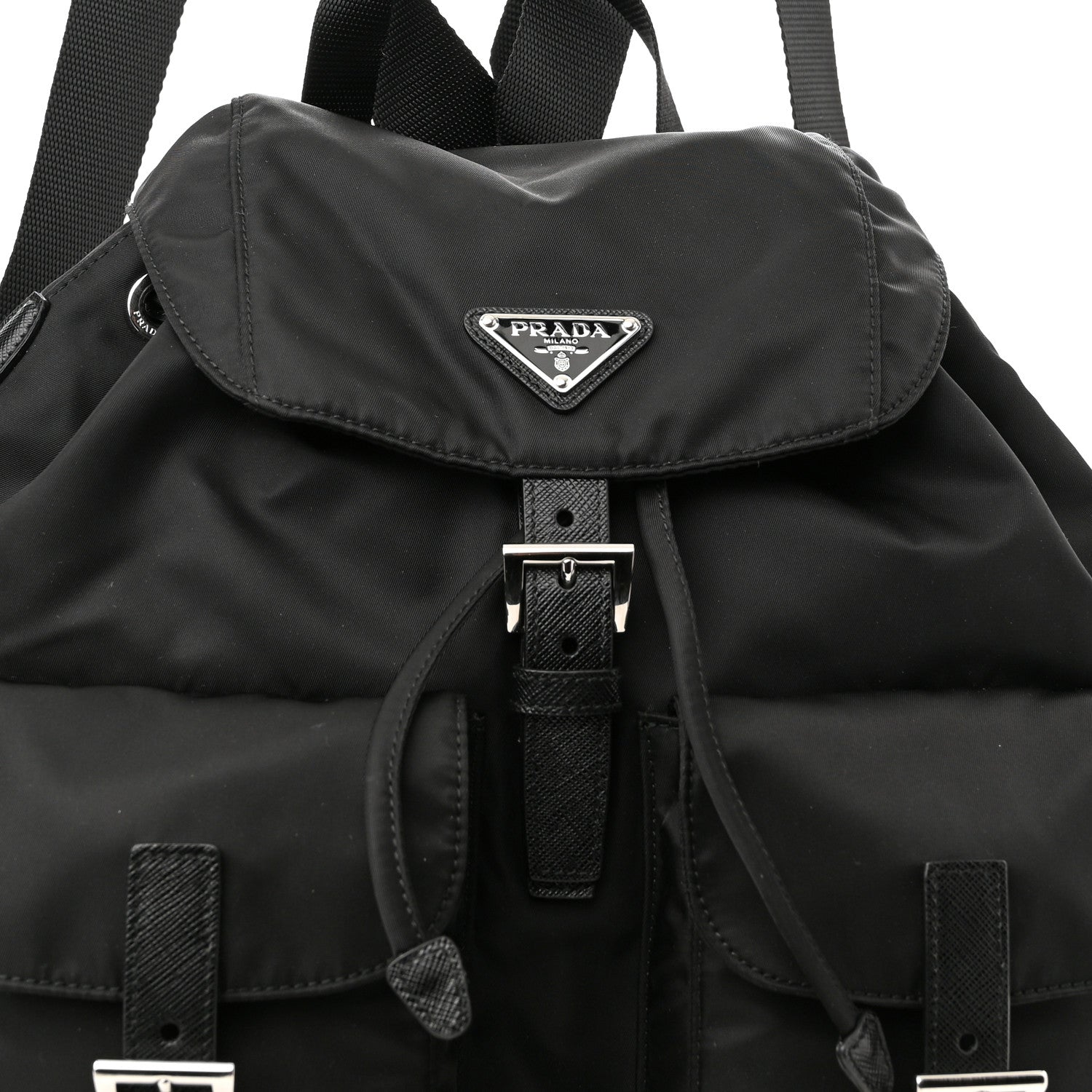 Prada Nylon Vela Medium Backpack Black 8 of 10