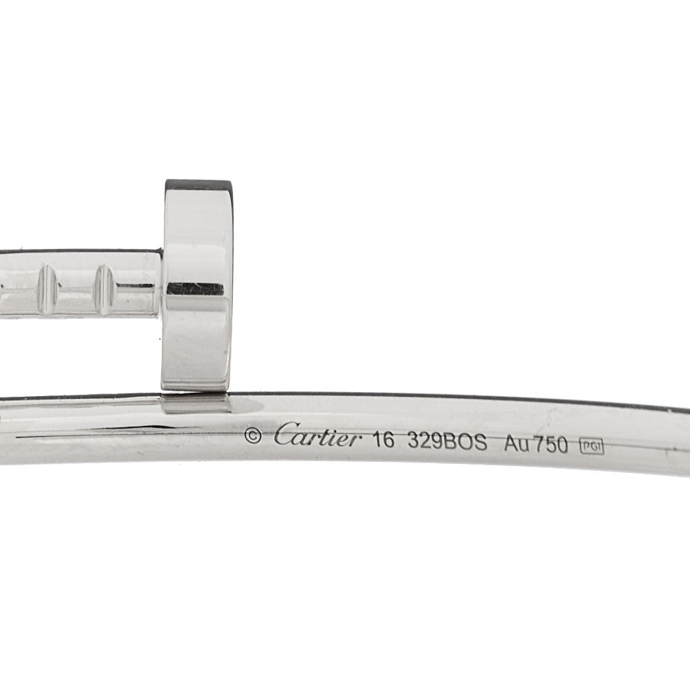 Cartier 18K White Gold Small Juste Un Clou Bracelet 16 2 of 5