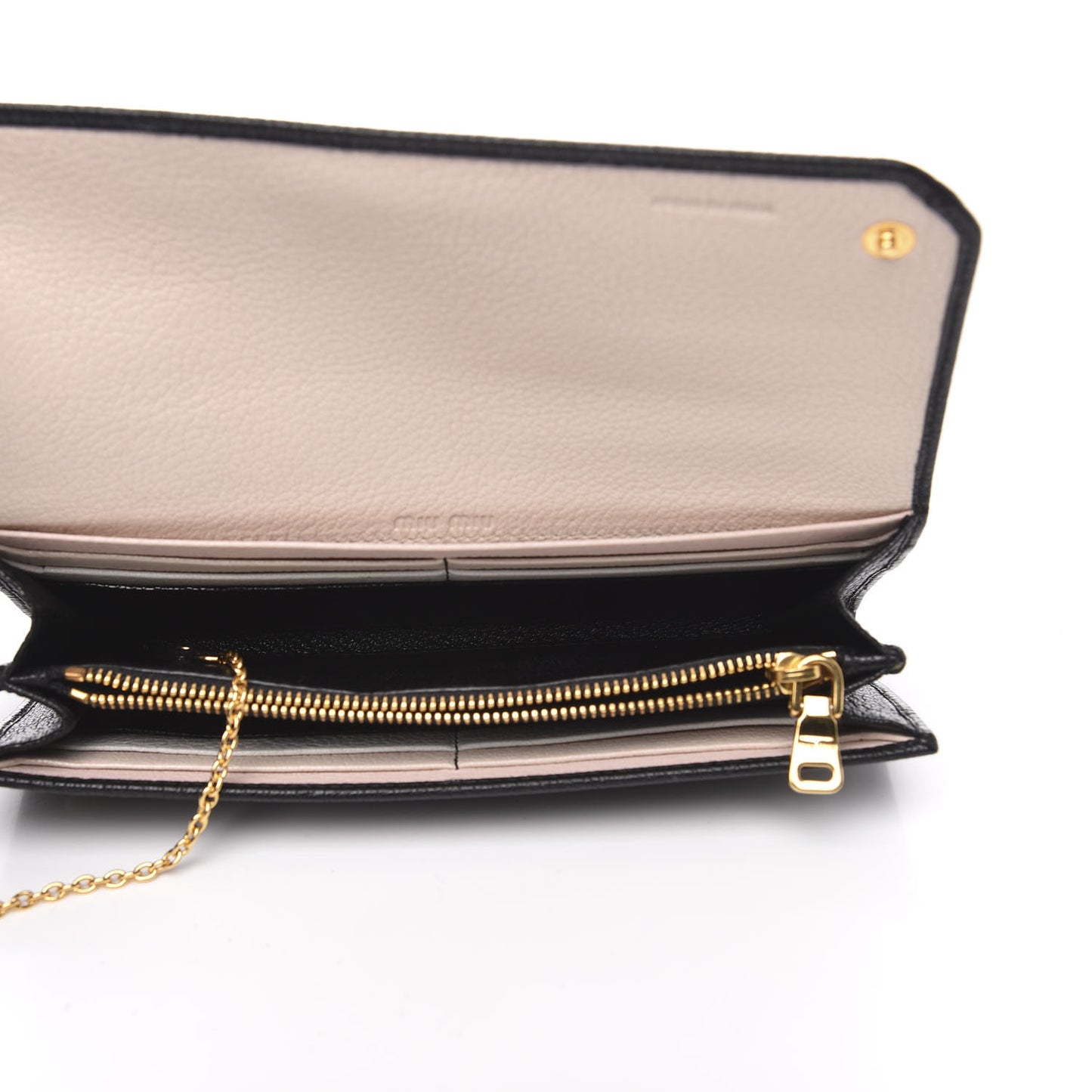 Goatskin Madras Flap Wallet Black