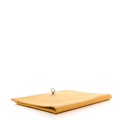 Fendi Cuoio Romano Selleria Bi-Color Clutch Sunflower White 4 of 11