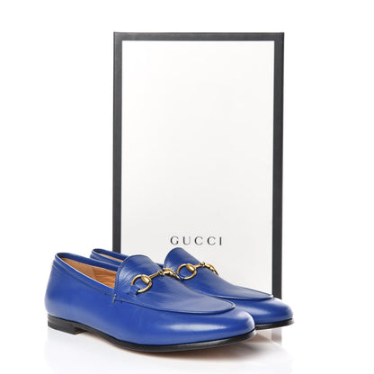 Gucci Malaga Kid Womens Jordaan Loafers 36 Electric Blue 12 of 12