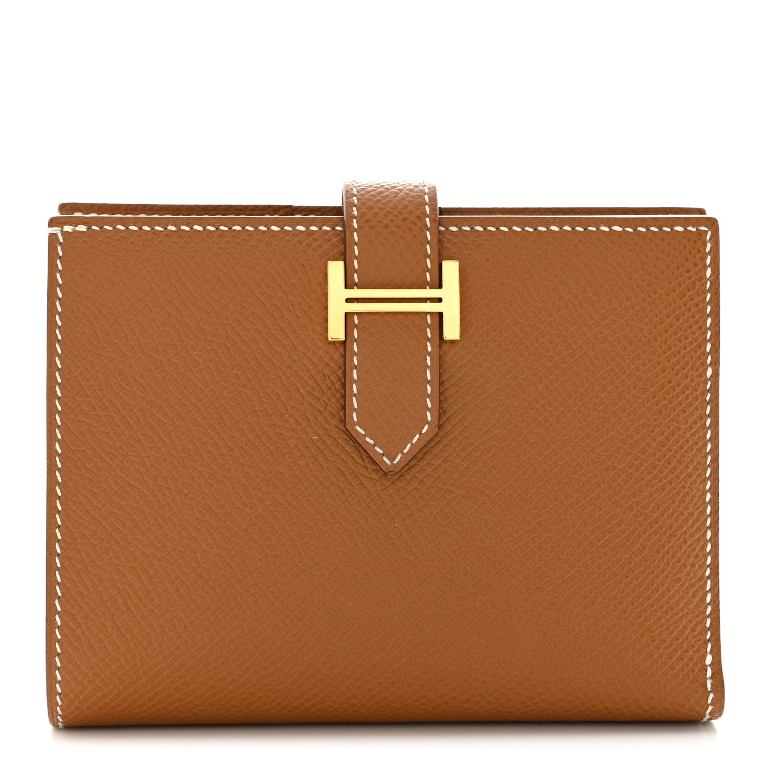 Hermes Epsom Bearn Compact Wallet Gold 1 of 9