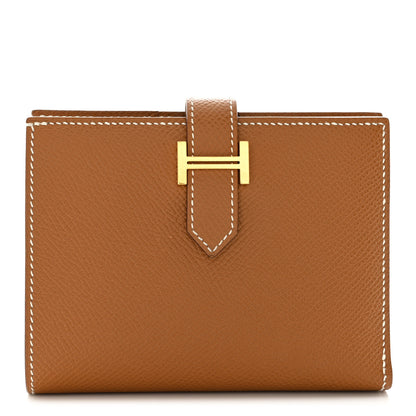 Hermes Epsom Bearn Compact Wallet Gold 1 of 9