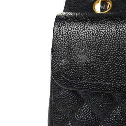 Chanel Caviar Quilted Medium Double Flap Black 12 of 15