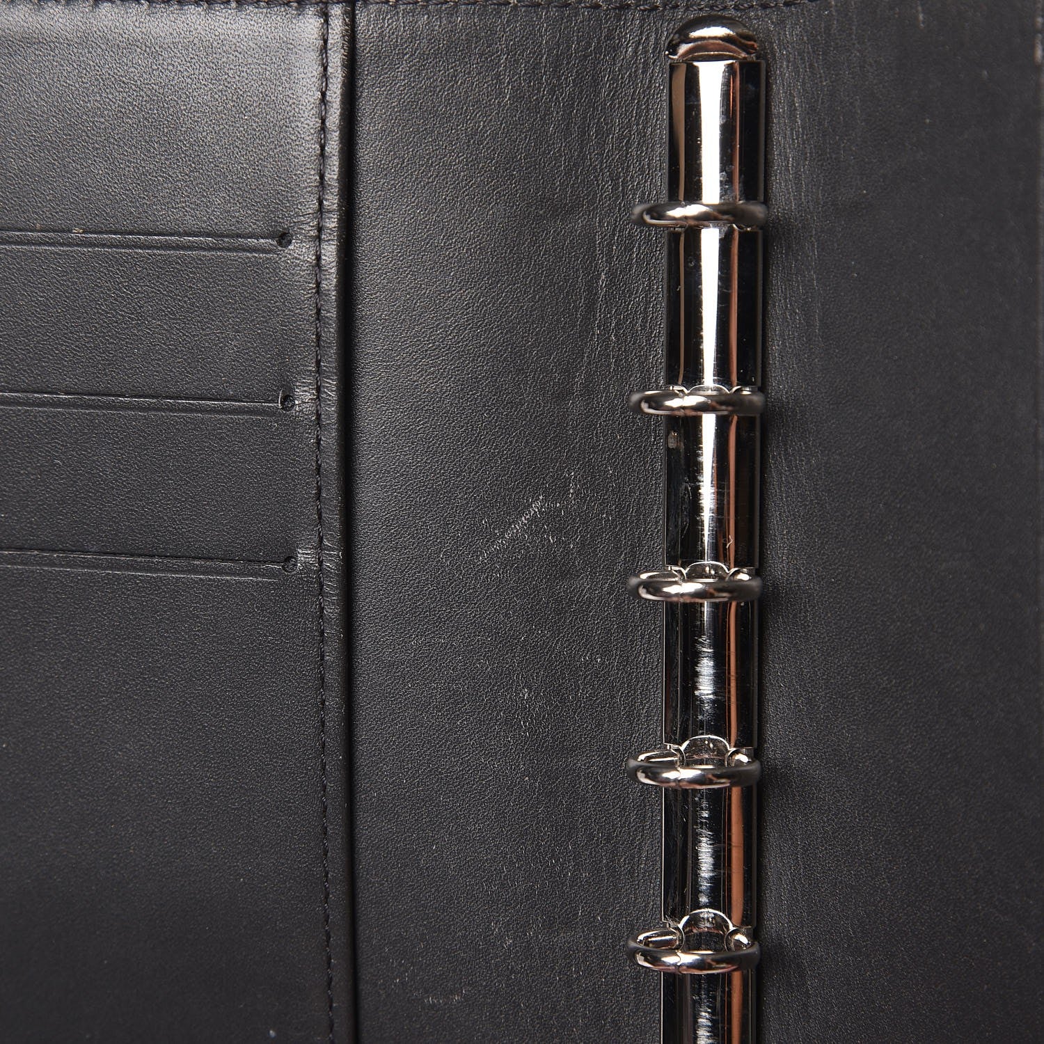 Louis Vuitton Mat Monogram Small Ring Agenda Cover Black 10 of 11