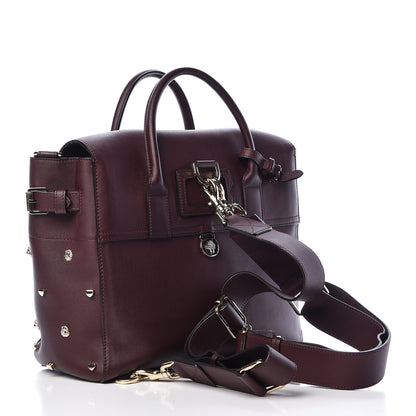Mulberry Calfskin Studded Medium Cara Delevingne Convertible Satchel Oxblood 3 of 17
