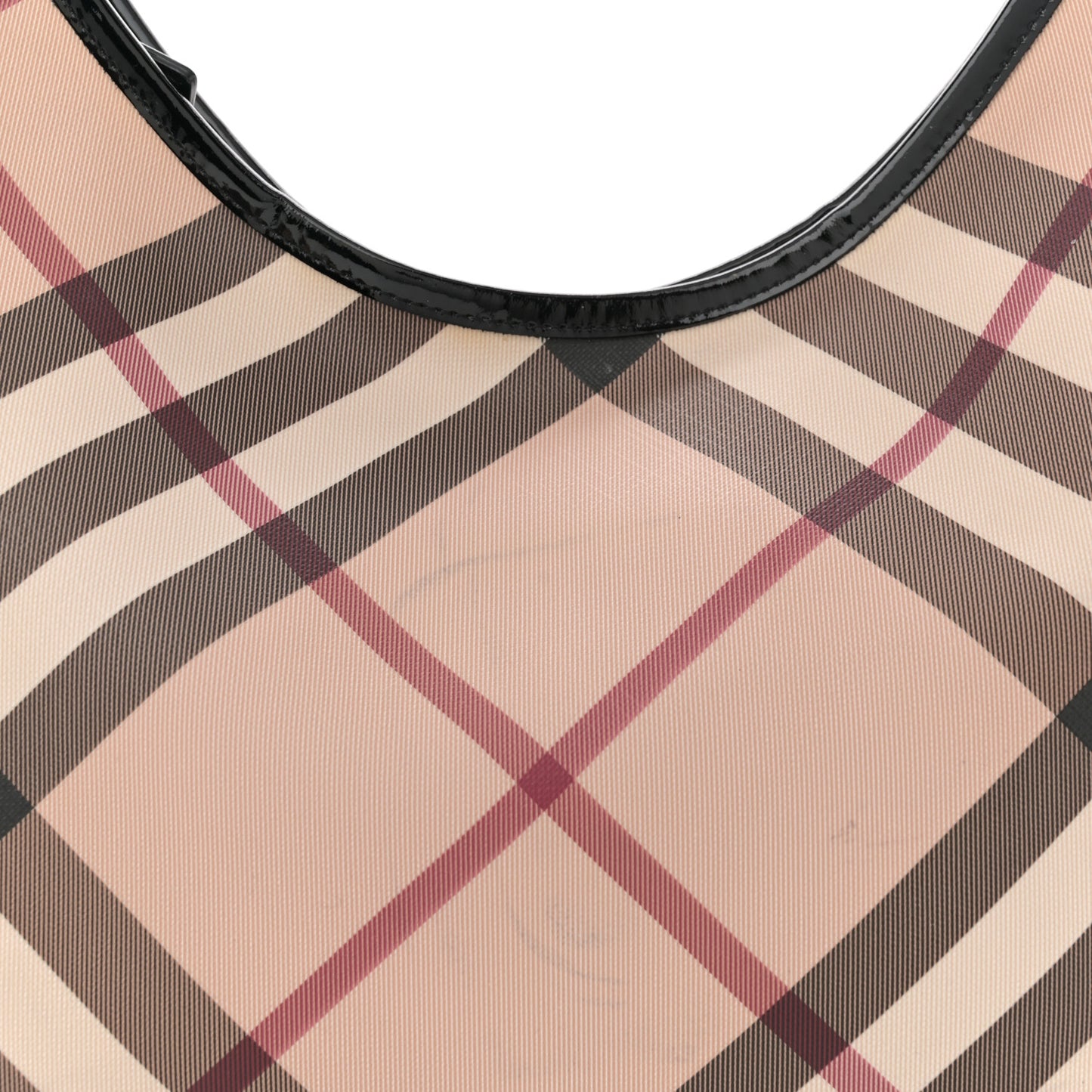 Patent Nova Check Small Barton Hobo Black