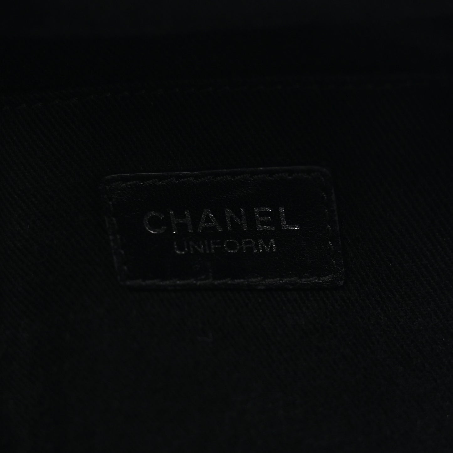 Grained Calfskin Quilted Waist Belt Bag Black
