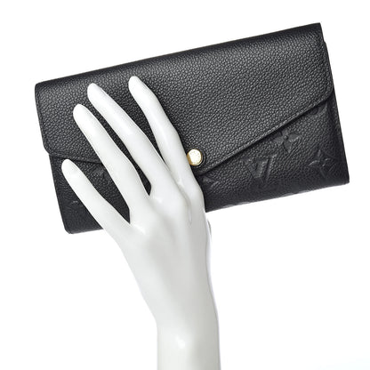 Louis Vuitton Empreinte Sarah Wallet NM Black 2 of 7