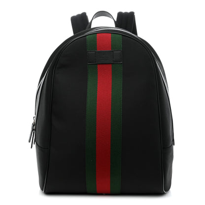 Gucci Techno Canvas Web Backpack Black 1 of 8