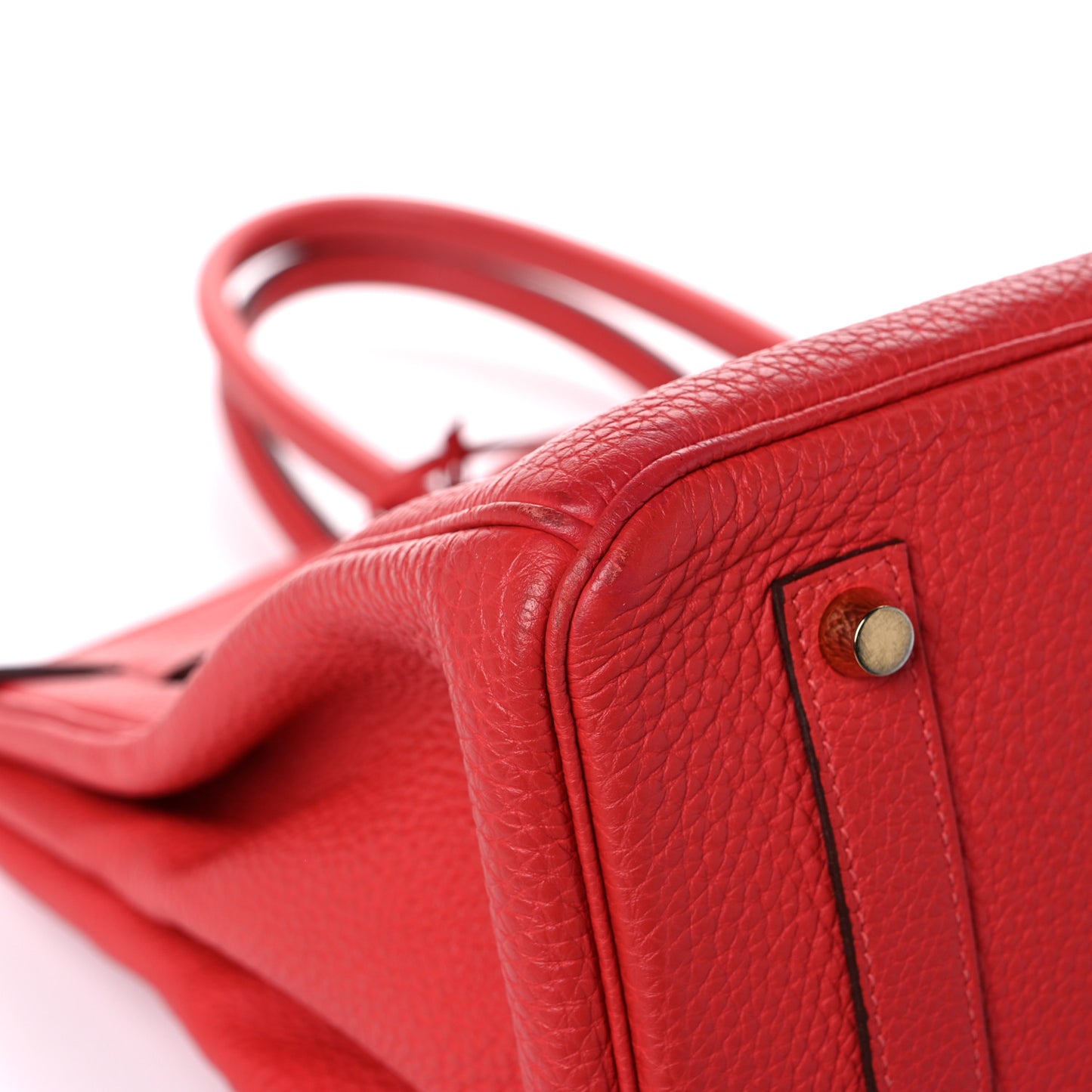 Togo Birkin 35 Rouge Pivoine