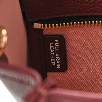 Marc Jacobs Grained Calfskin Small The Tote Bag Burgundy 7 of 12