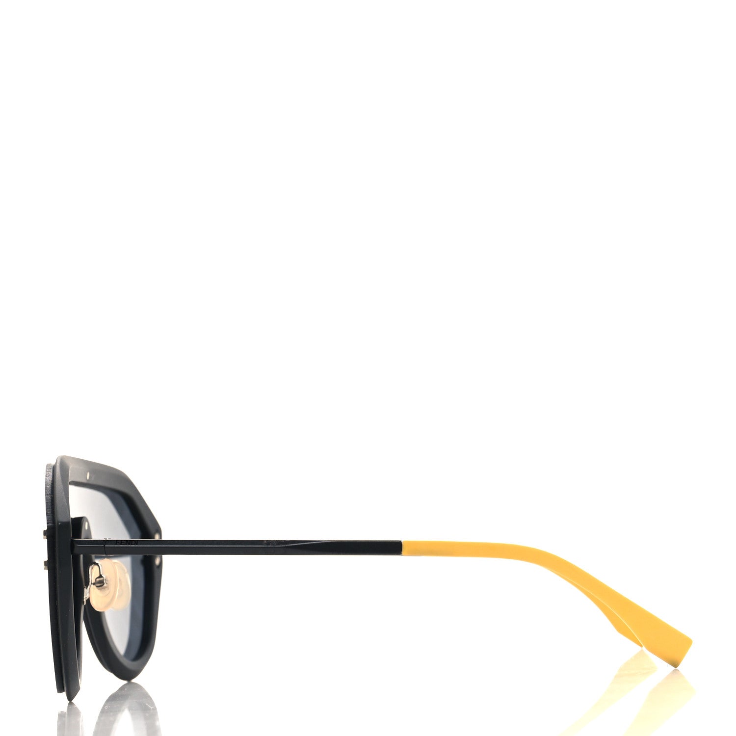 Fendi Rubber FF Fabulous Shield Sunglasses FF M0039/G/S Black 3 of 7