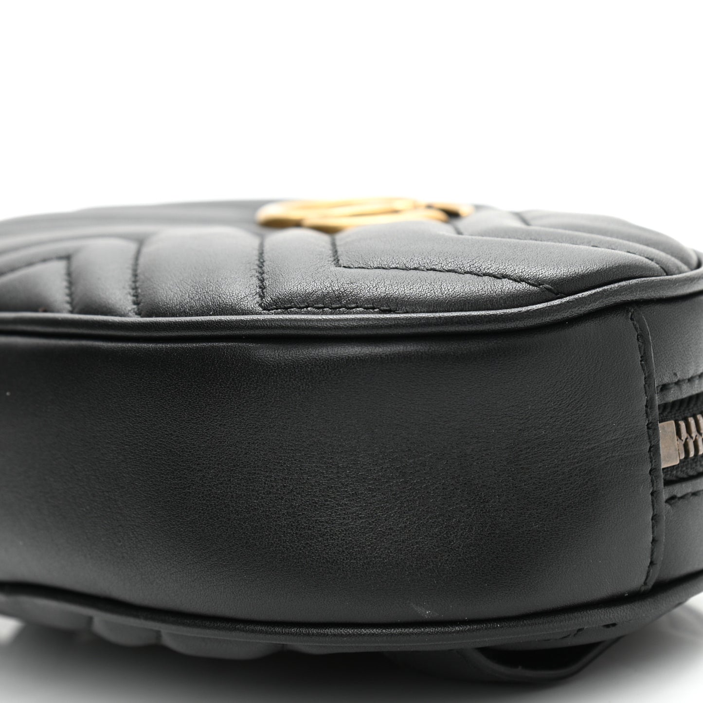 Calfskin Matelasse GG Marmont Belt Bag 85 34 Black