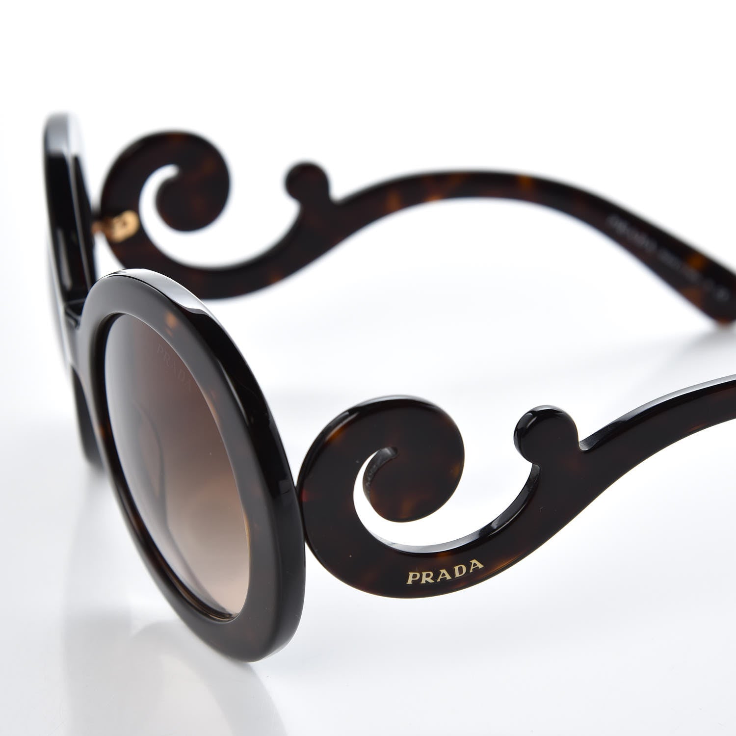 Prada Baroque Sunglasses SPR 27N Tortoise 7 of 8