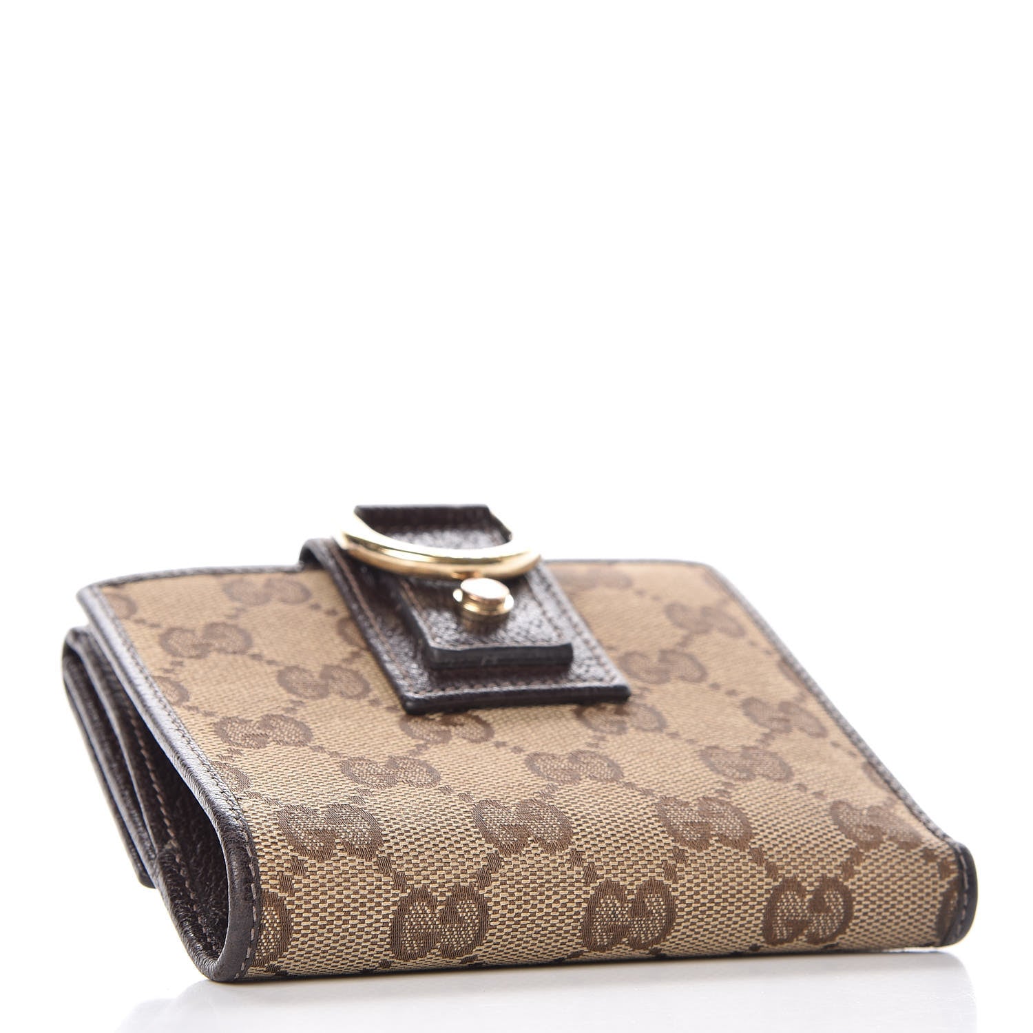 Gucci Monogram Abbey Compact Wallet Dark Brown 4 of 18