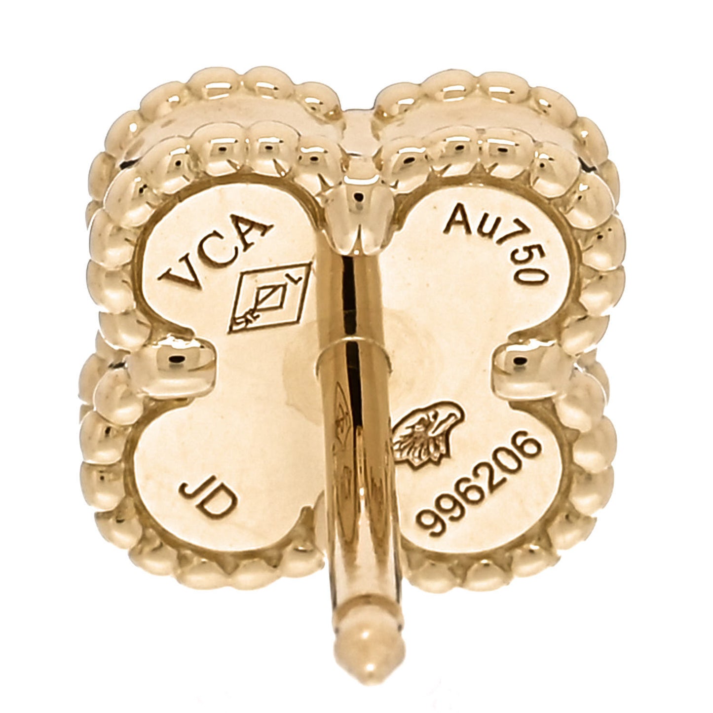 18K Yellow Gold Mother of Pearl Sweet Alhambra Earrings