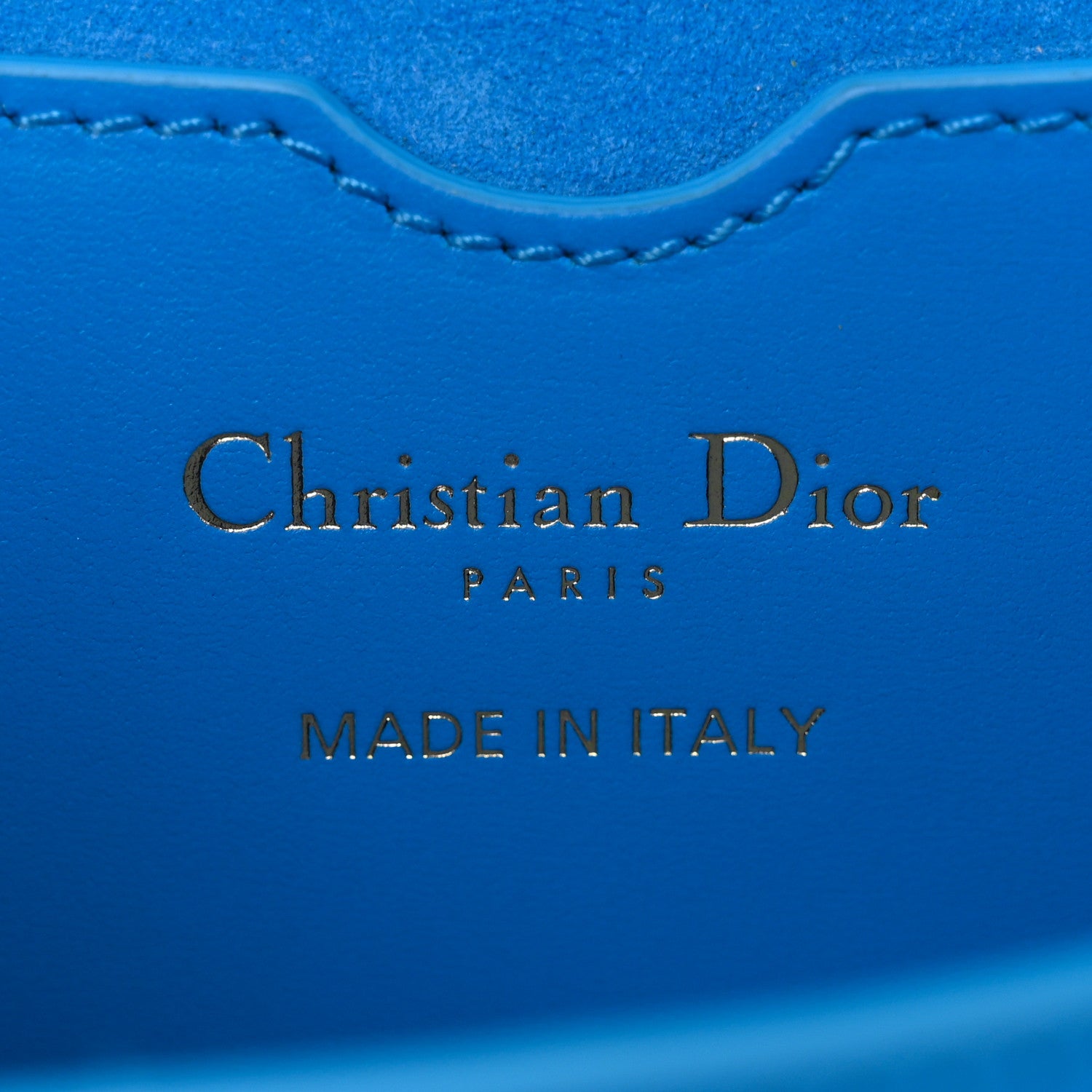 Christian Dior Box Calfskin East West Bobby Bag Reef Blue 6 of 10