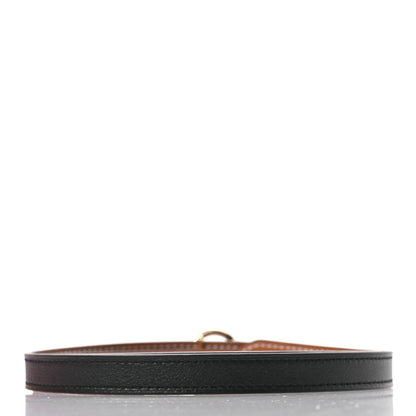 Hermes Swift Epsom 13mm Mini Laquee Reversible Belt 70 28 Black Gold 4 of 8