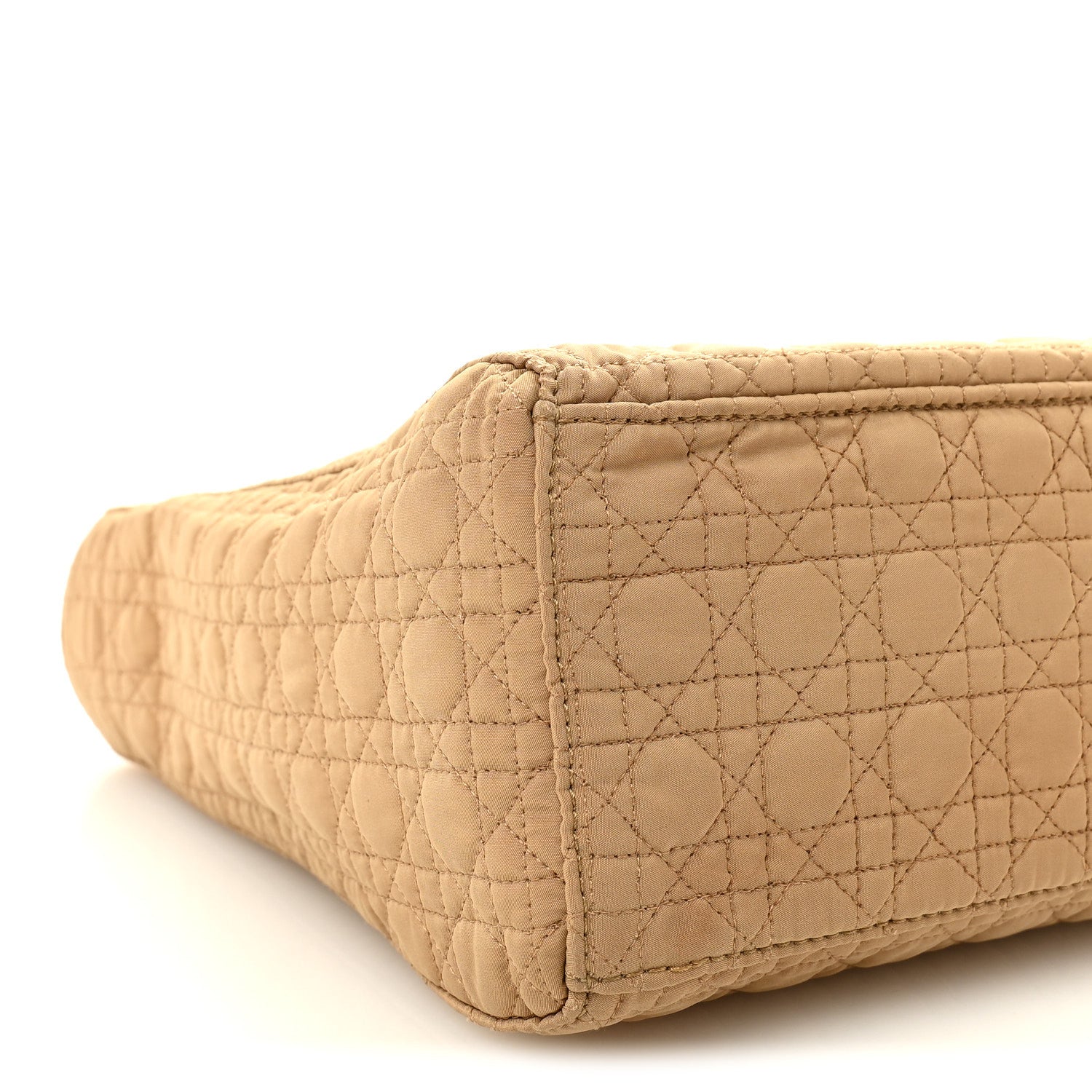 Christian Dior Nylon Cannage Large Lady Dior Tan 9 of 10