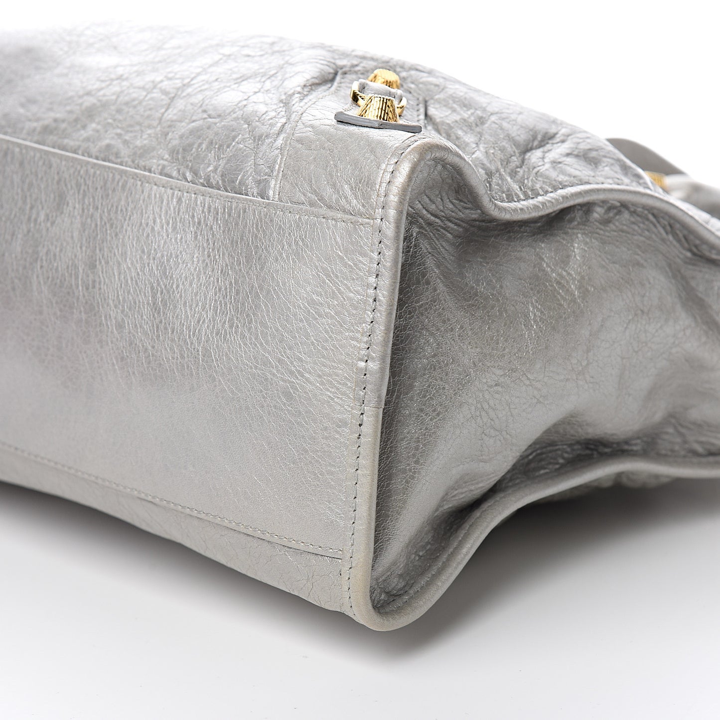 Agneau Giant 12 Gold Hardware City Gris Aluminum