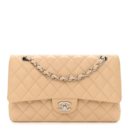 Chanel Lambskin Quilted Medium Double Flap Beige 1 of 13