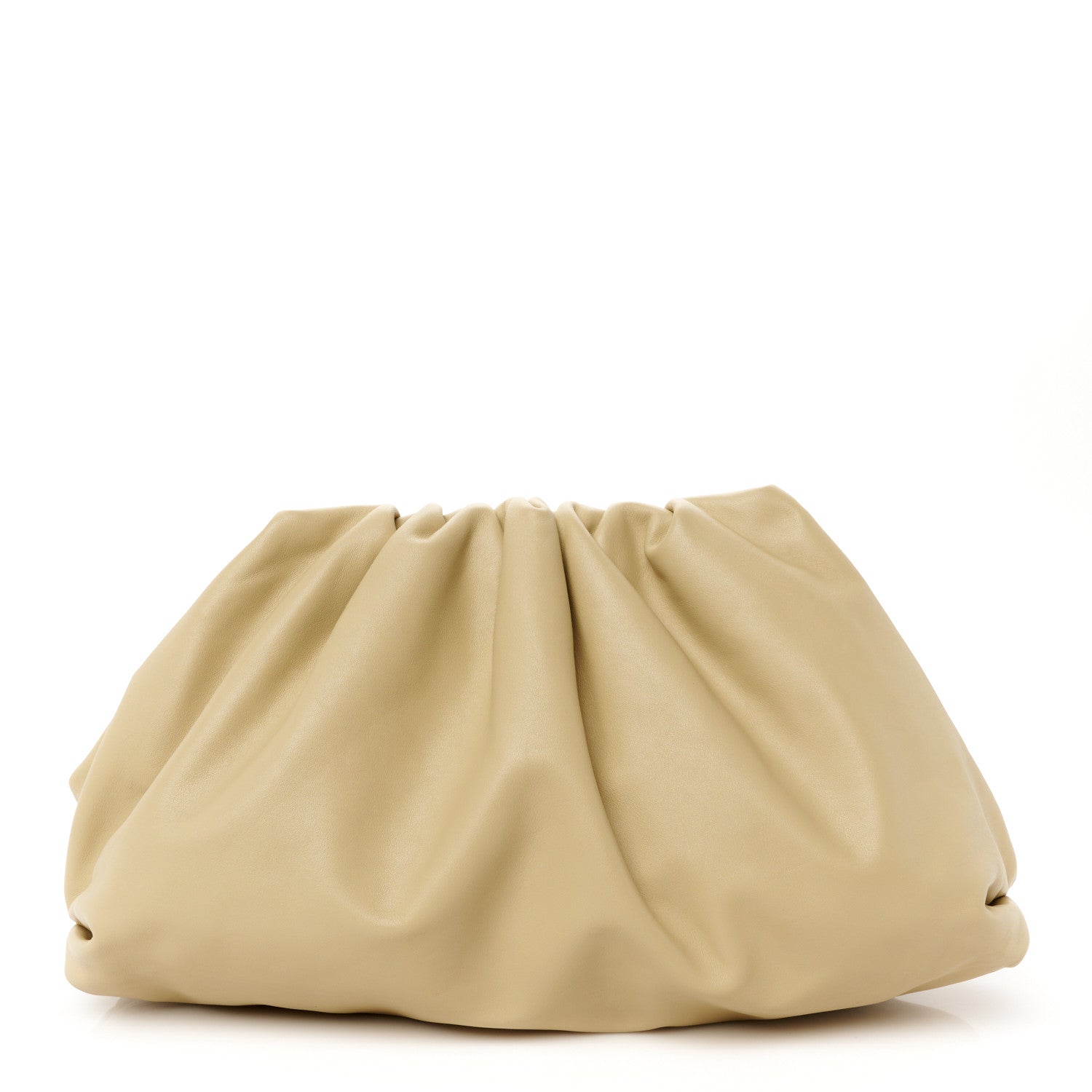 Bottega Veneta Smooth Butter Calf The Pouch Oversized Clutch Tapioca 1 of 11