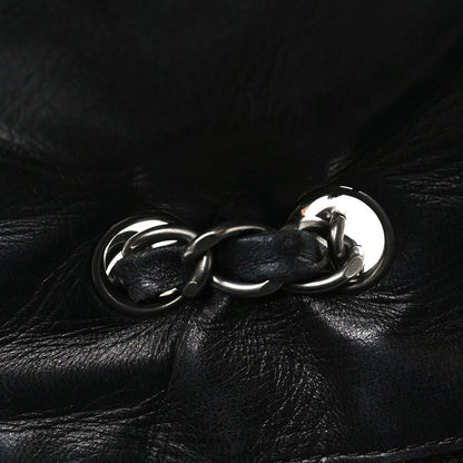 Chanel Lambskin Quilted Jumbo Single Flap Black 12 of 13