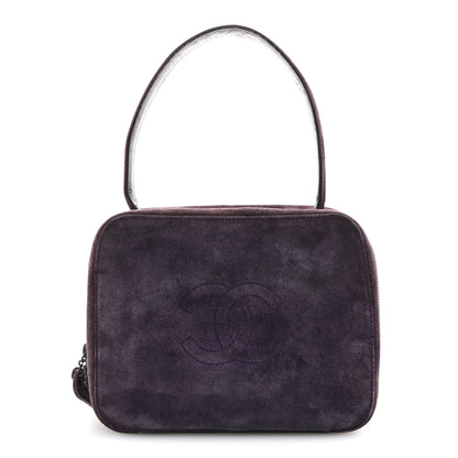 Chanel Suede CC Handbag Purple 1 of 15