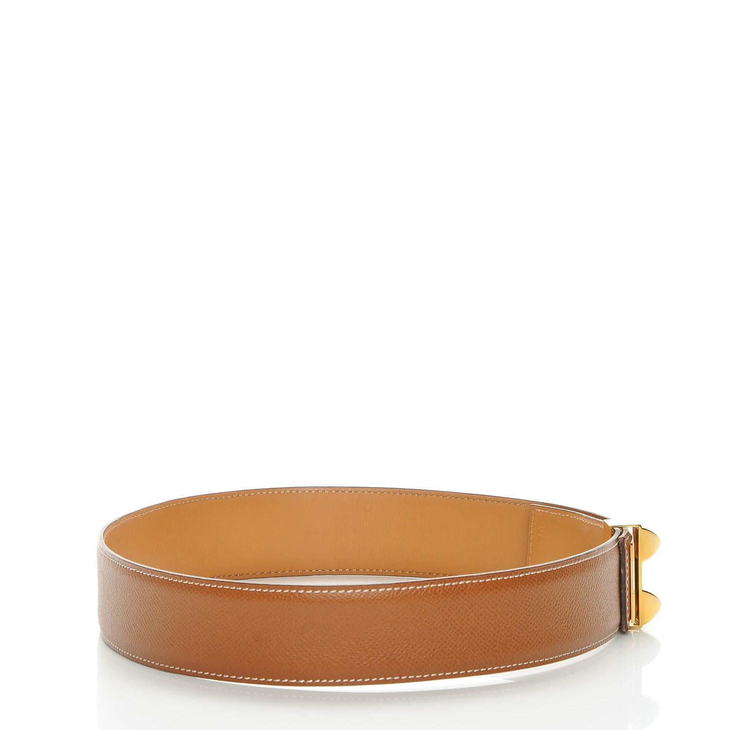 Hermes Courchevel Collier De Chien CDC Belt 70 Gold 3 of 9