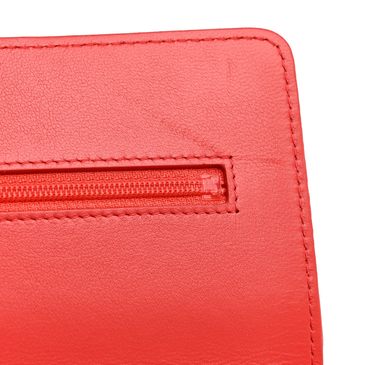 Chanel Lambskin Quilted Chanel 19 Wallet On Chain WOC Coral 12 of 13