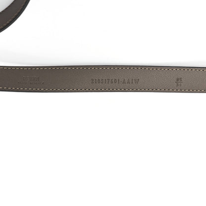Fendi Vitello King FF 2CM Belt 85 34 Grey 3 of 4