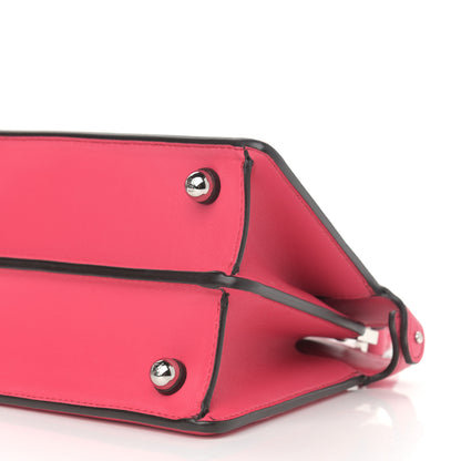 Fendi Shiny Nappa Petite Peekaboo I SEE U Satchel Lampone 11 of 14