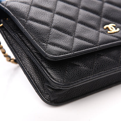Chanel Caviar Quilted Wallet On Chain WOC Black 10 of 13