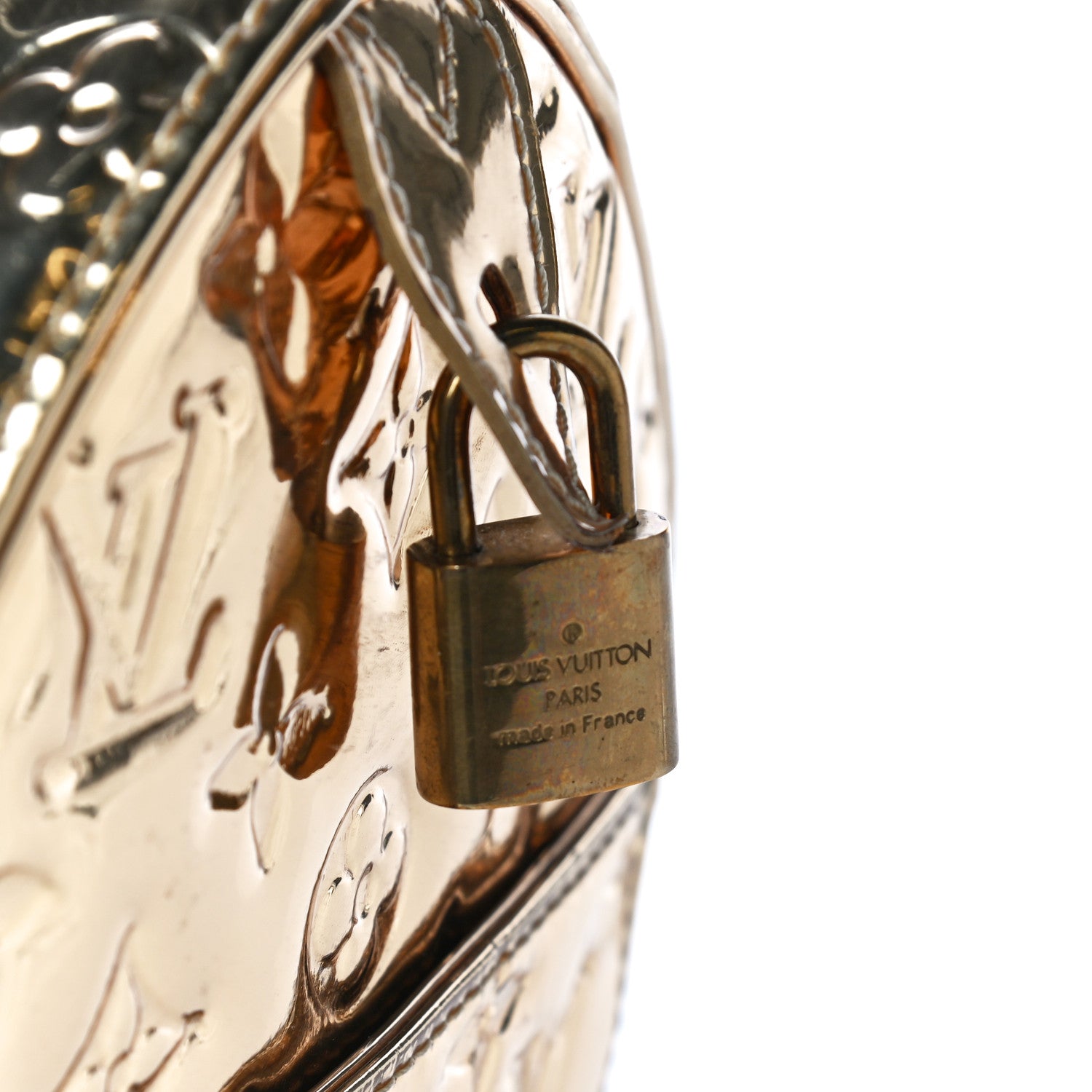 Louis Vuitton Monogram Miroir Speedy 30 Gold 10 of 21
