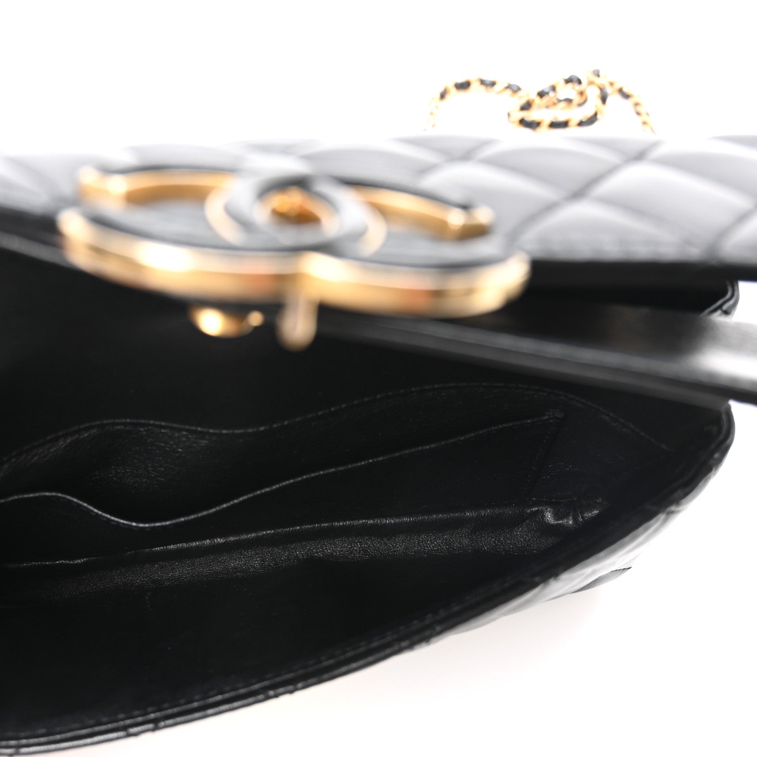 Chanel Lambskin Quilted Small CC Chic Flap Black 5 of 10